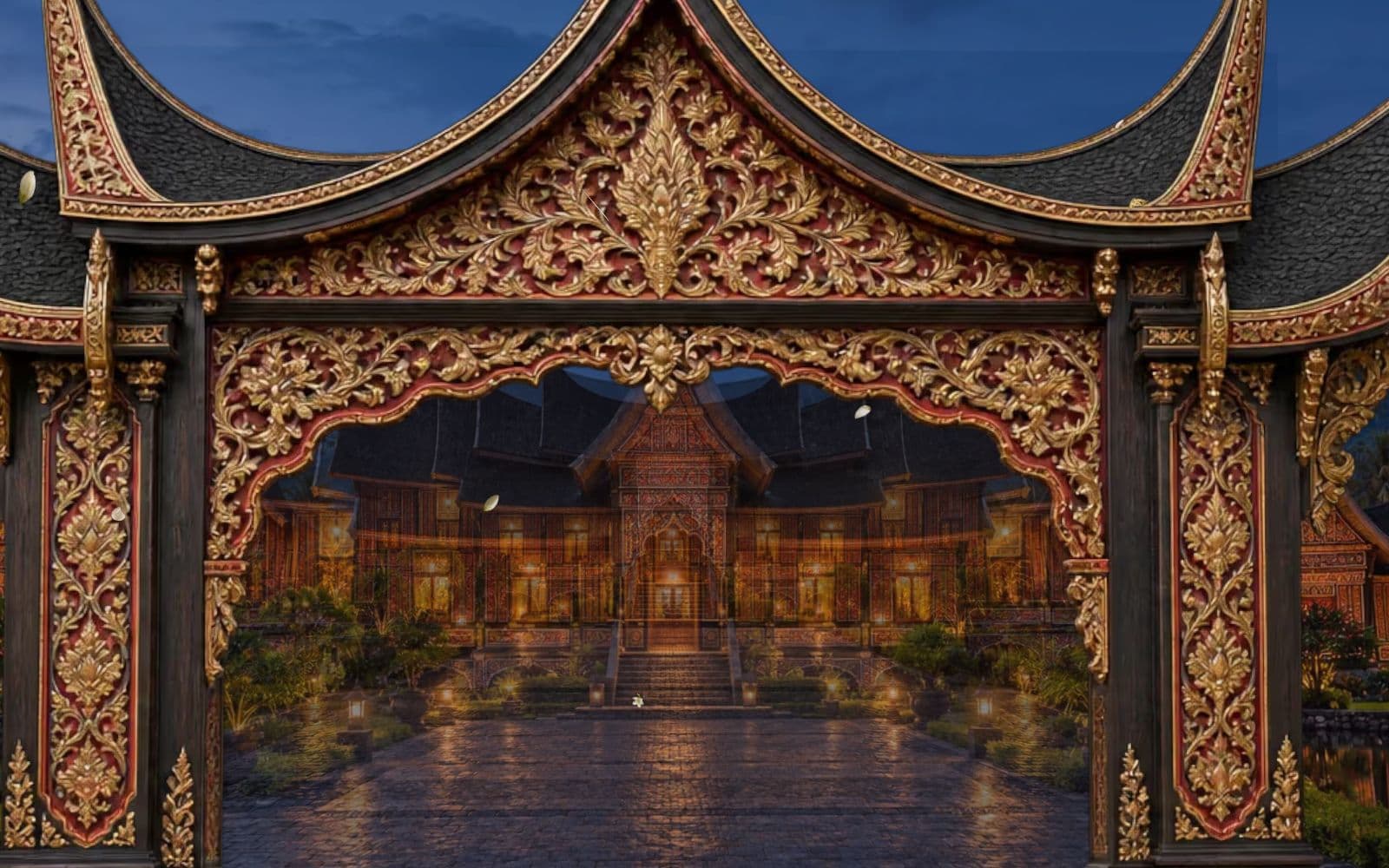 Ranah Pusako Undangan Digital Adat Minang Realistis 3D