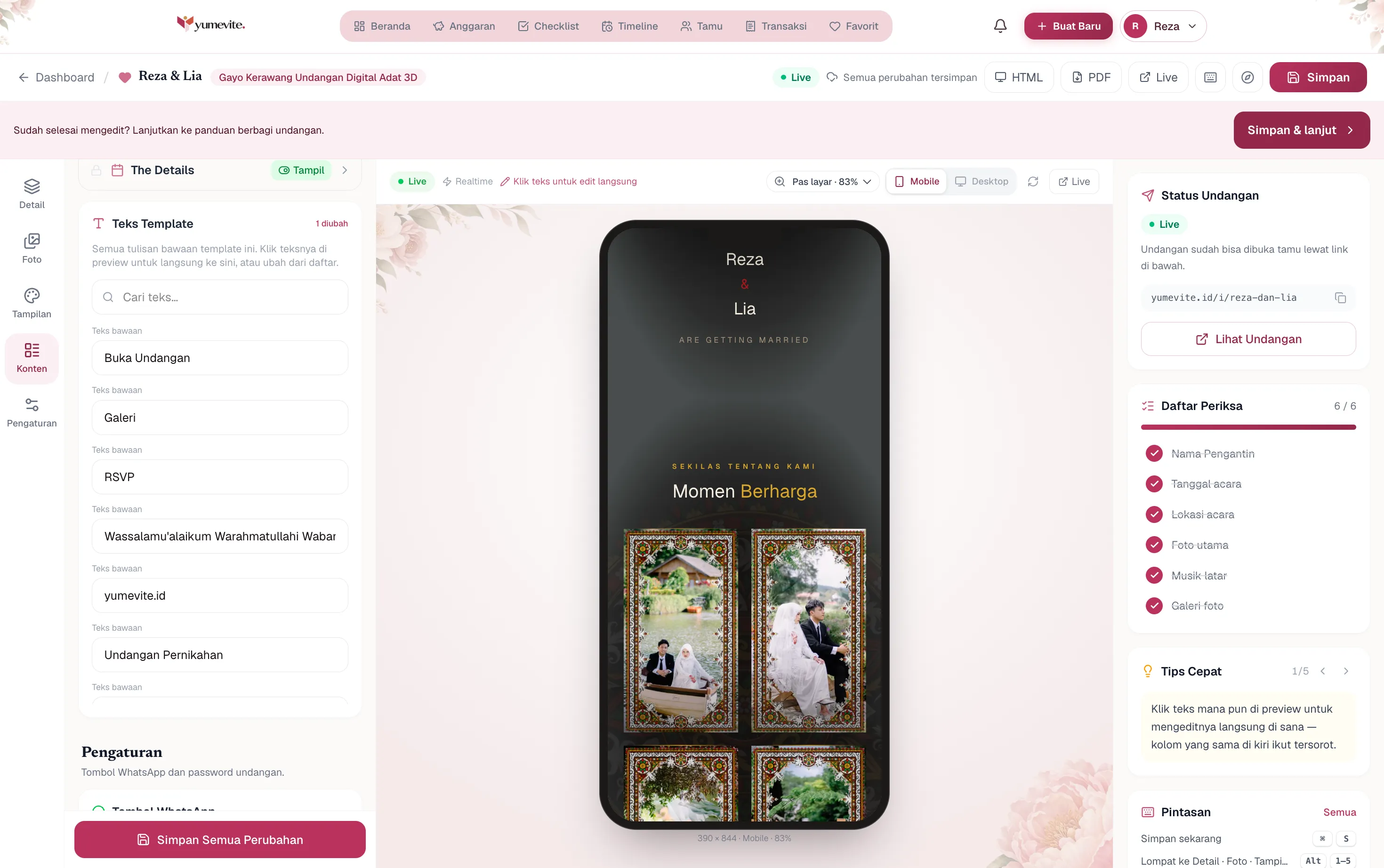 Cara Membuat Undangan Digital Pernikahan dari HP