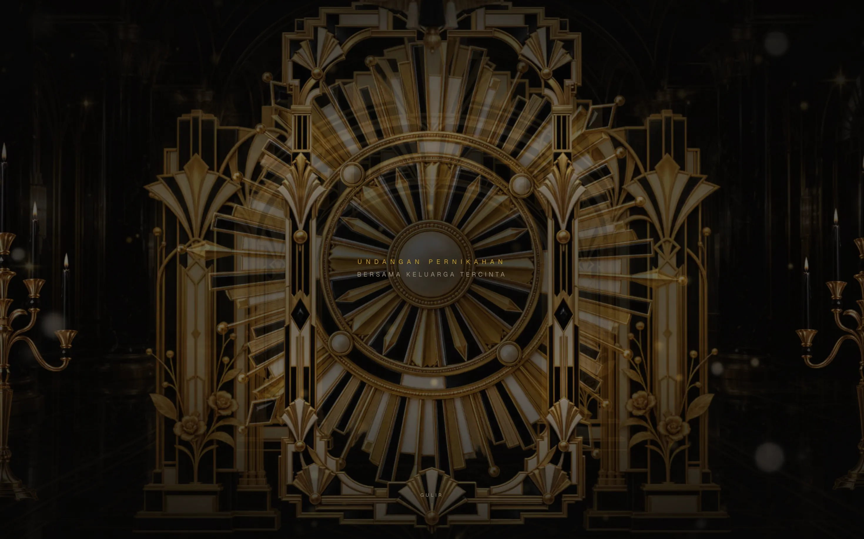 Dark Elegance (3D Art Deco & Gold)
